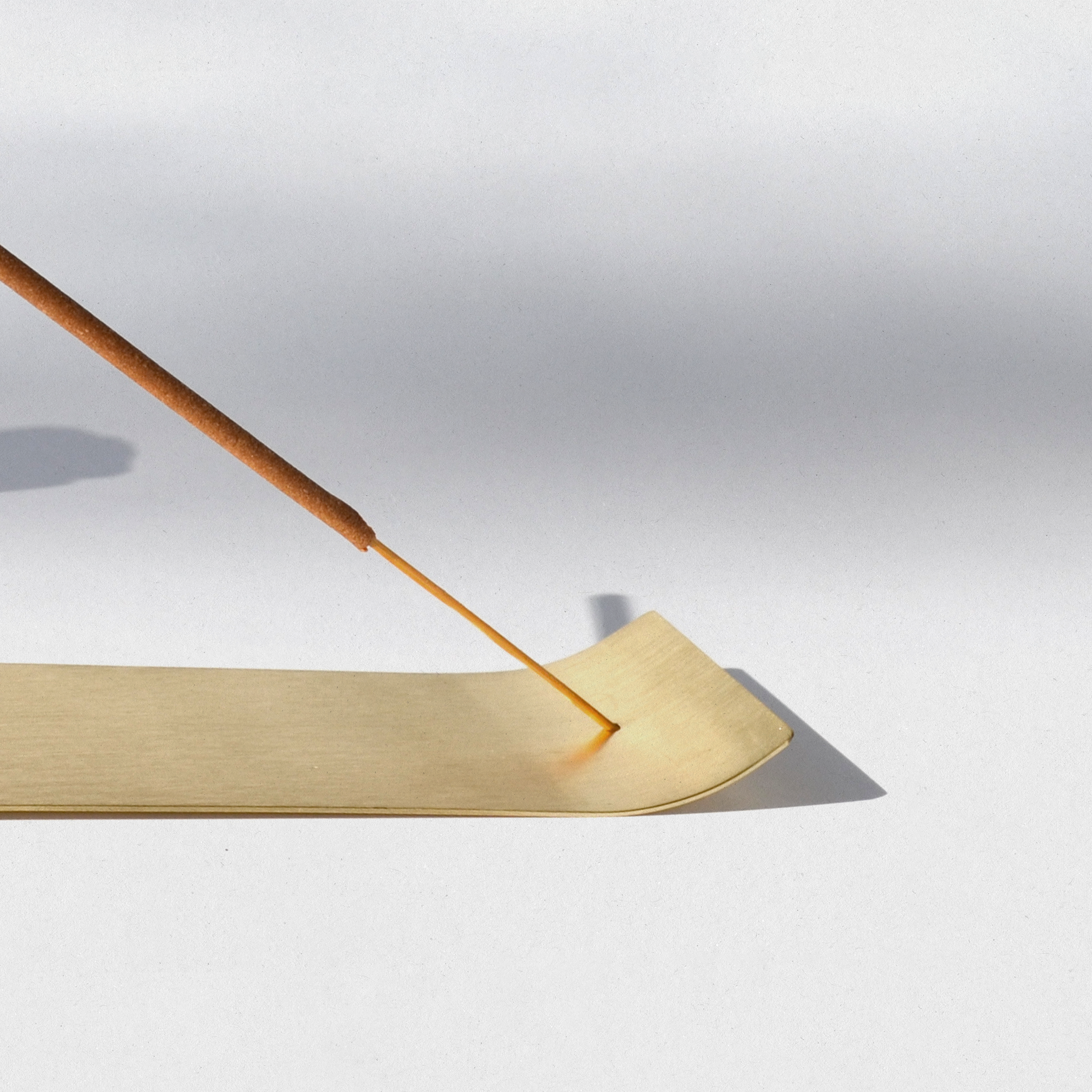 Gilded Incense Holder in Brass