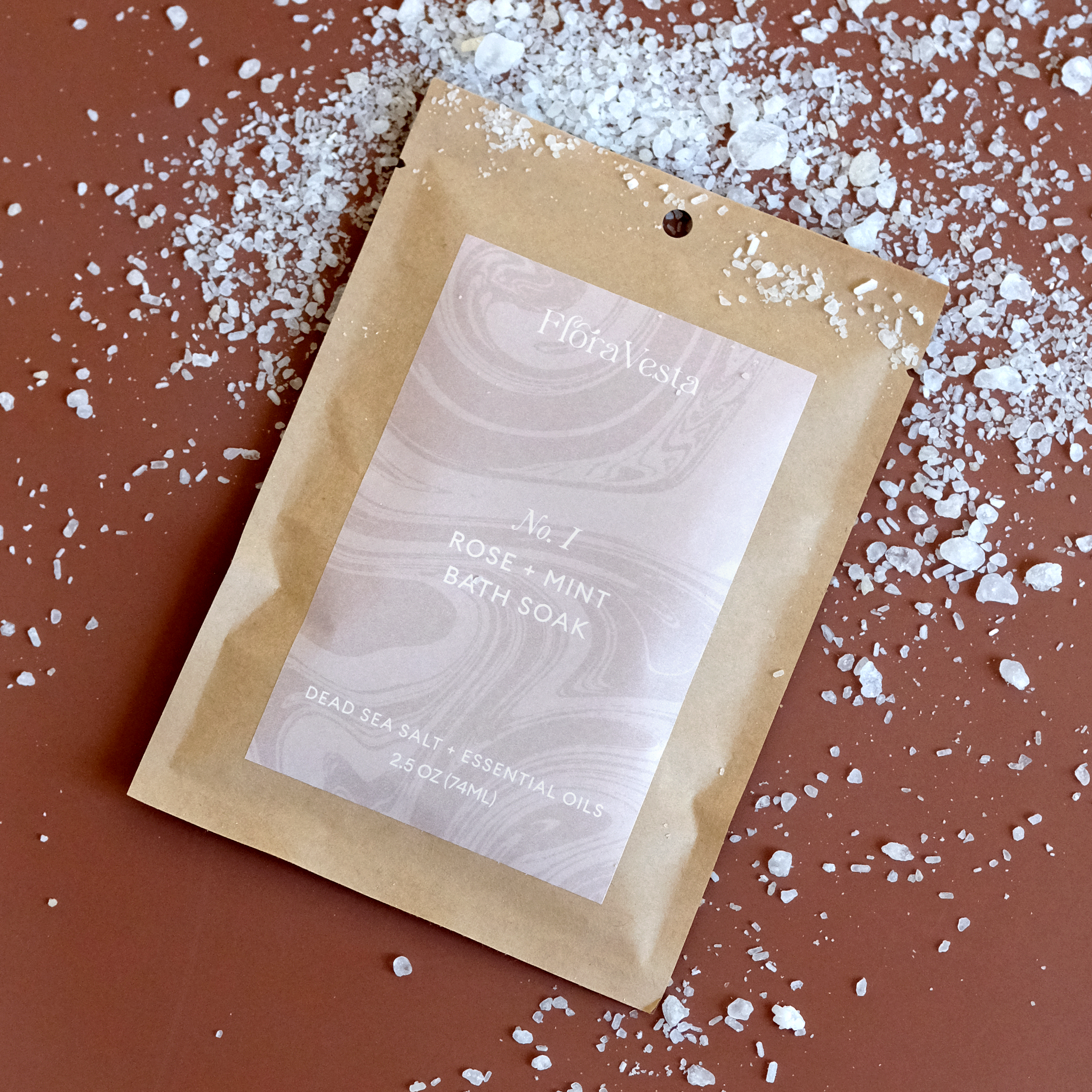 No. I Rose & Mint Bath Soak Sachet - Single Use