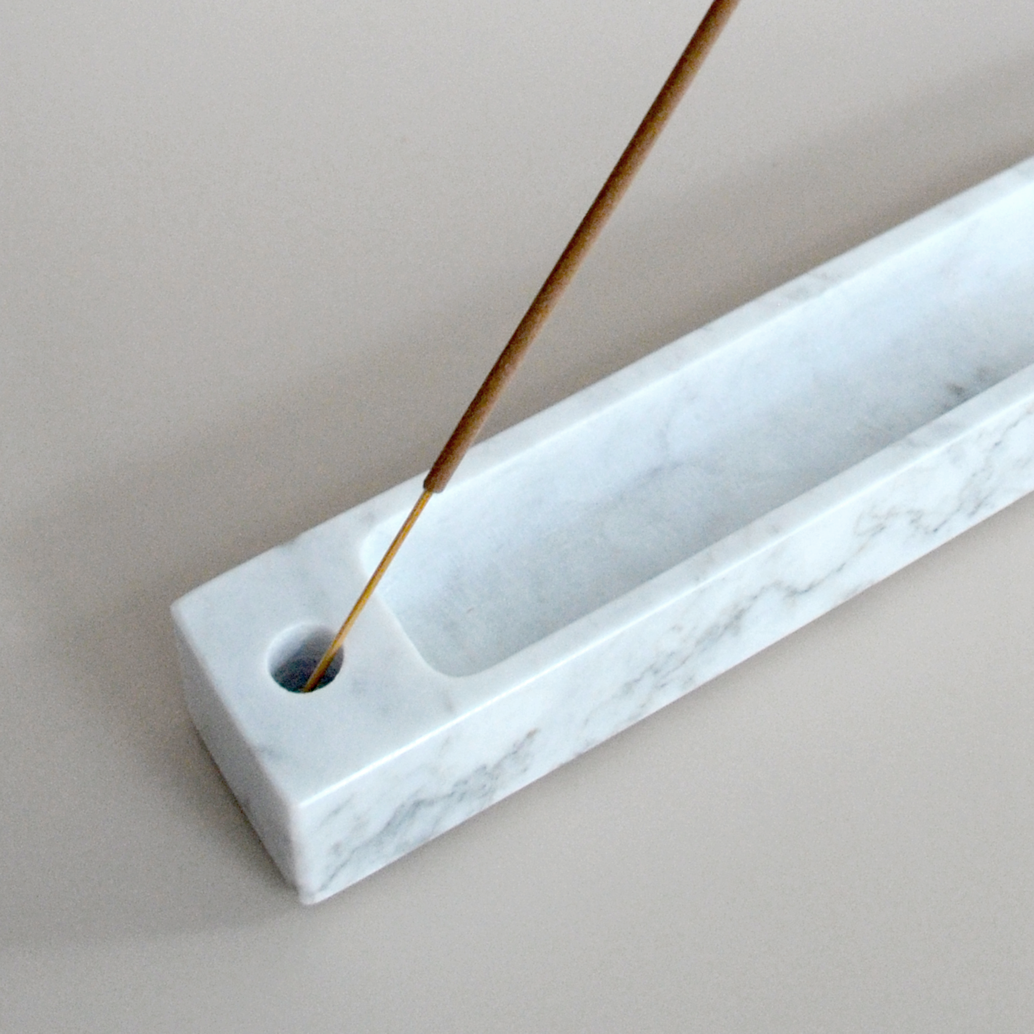 Divine Balance Carrara Marble Incense Holder