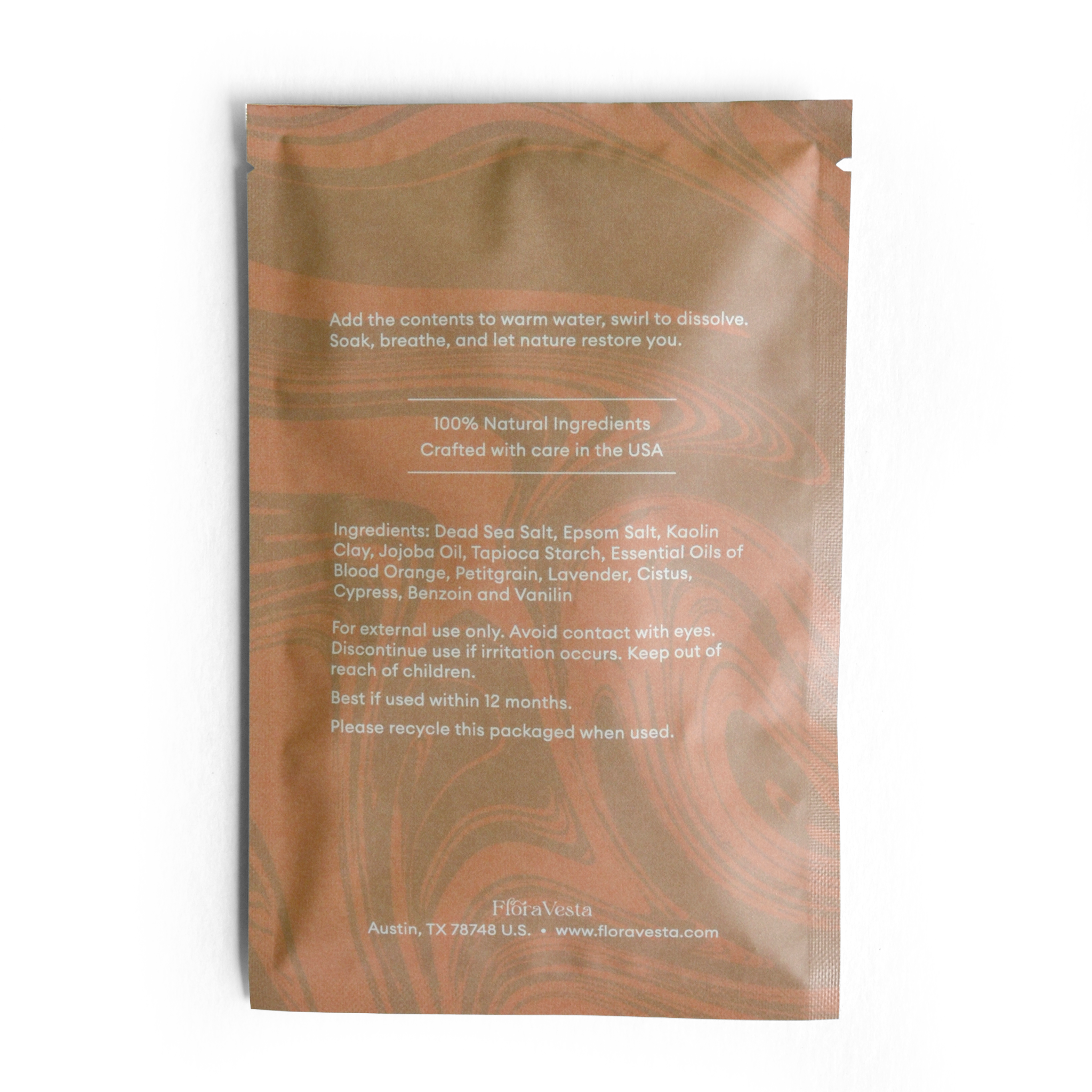 No. III Orange & Amber Bath Soak Sachet - Single Use