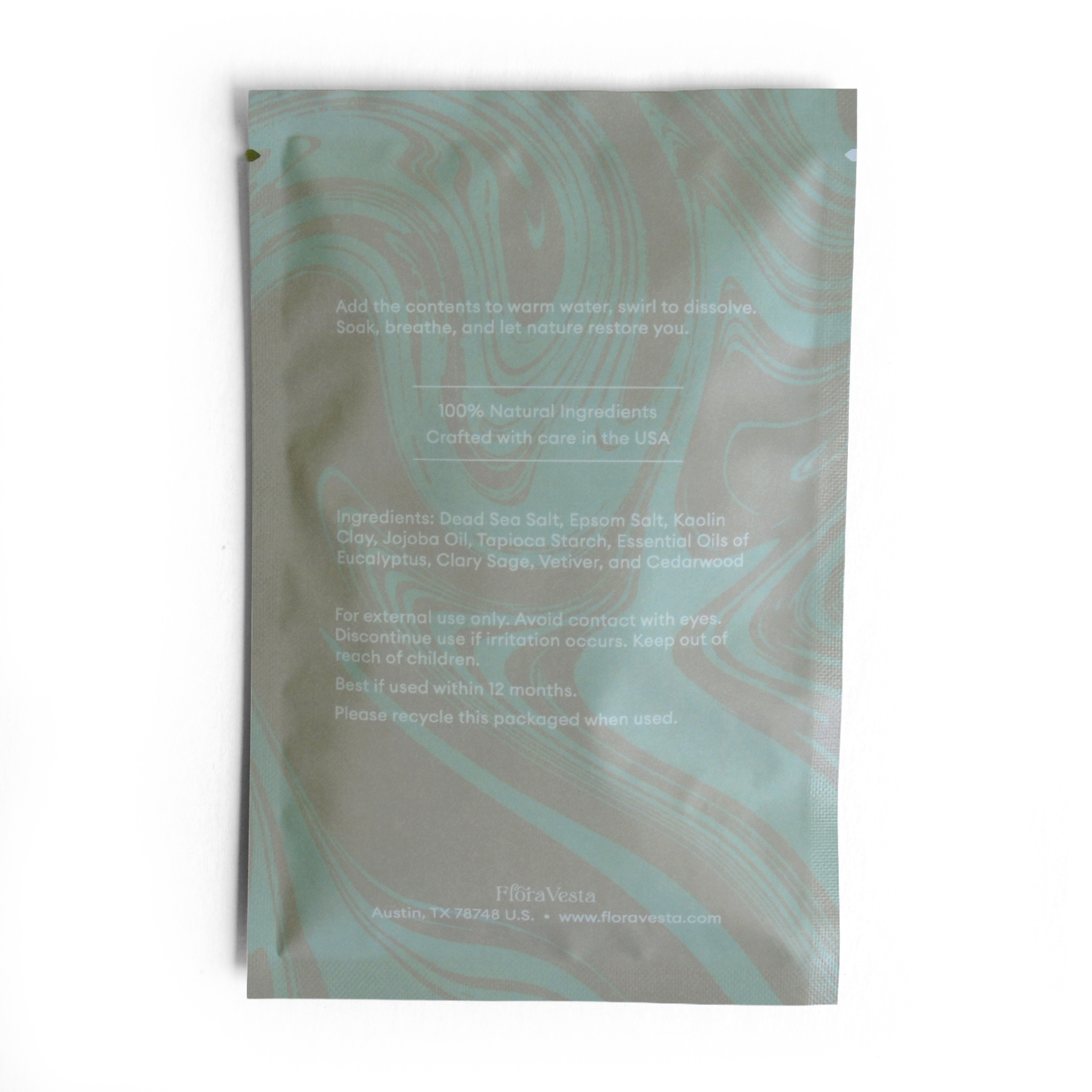 No. IV Eucalyptus & Sage Bath Soak Sachet - Single Use