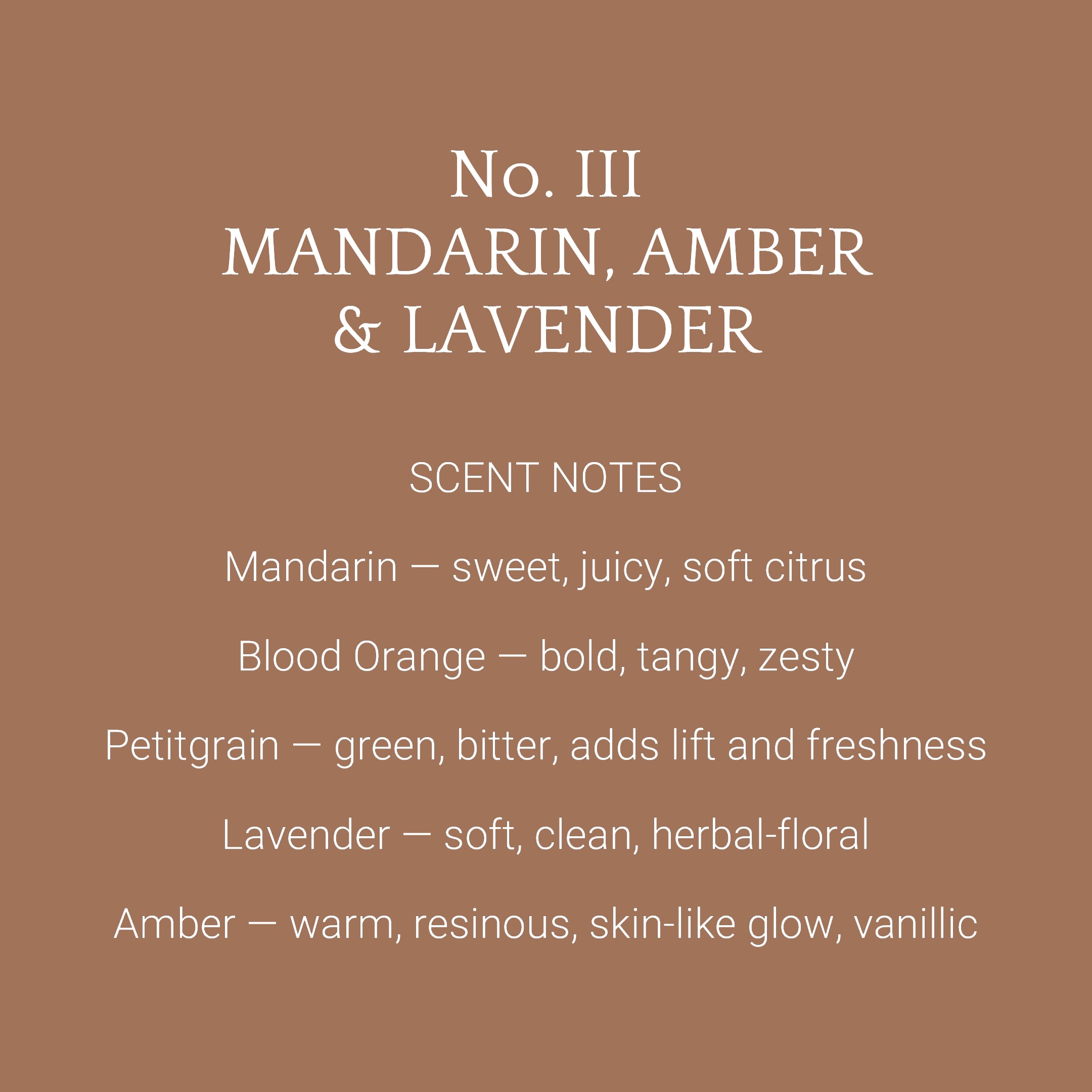 No. III Mandarin & Amber Room Spray