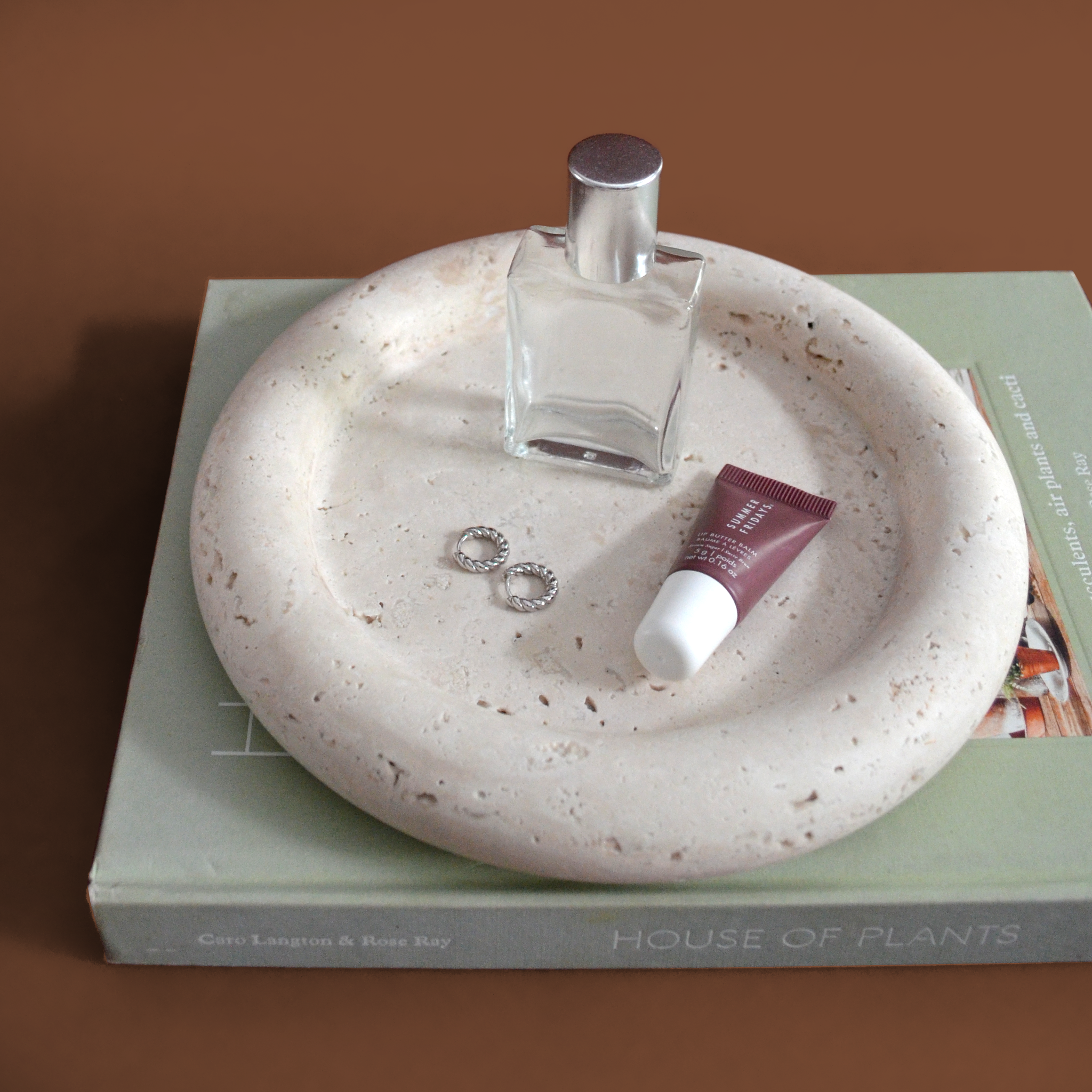 Travertine Halo Stone Dish