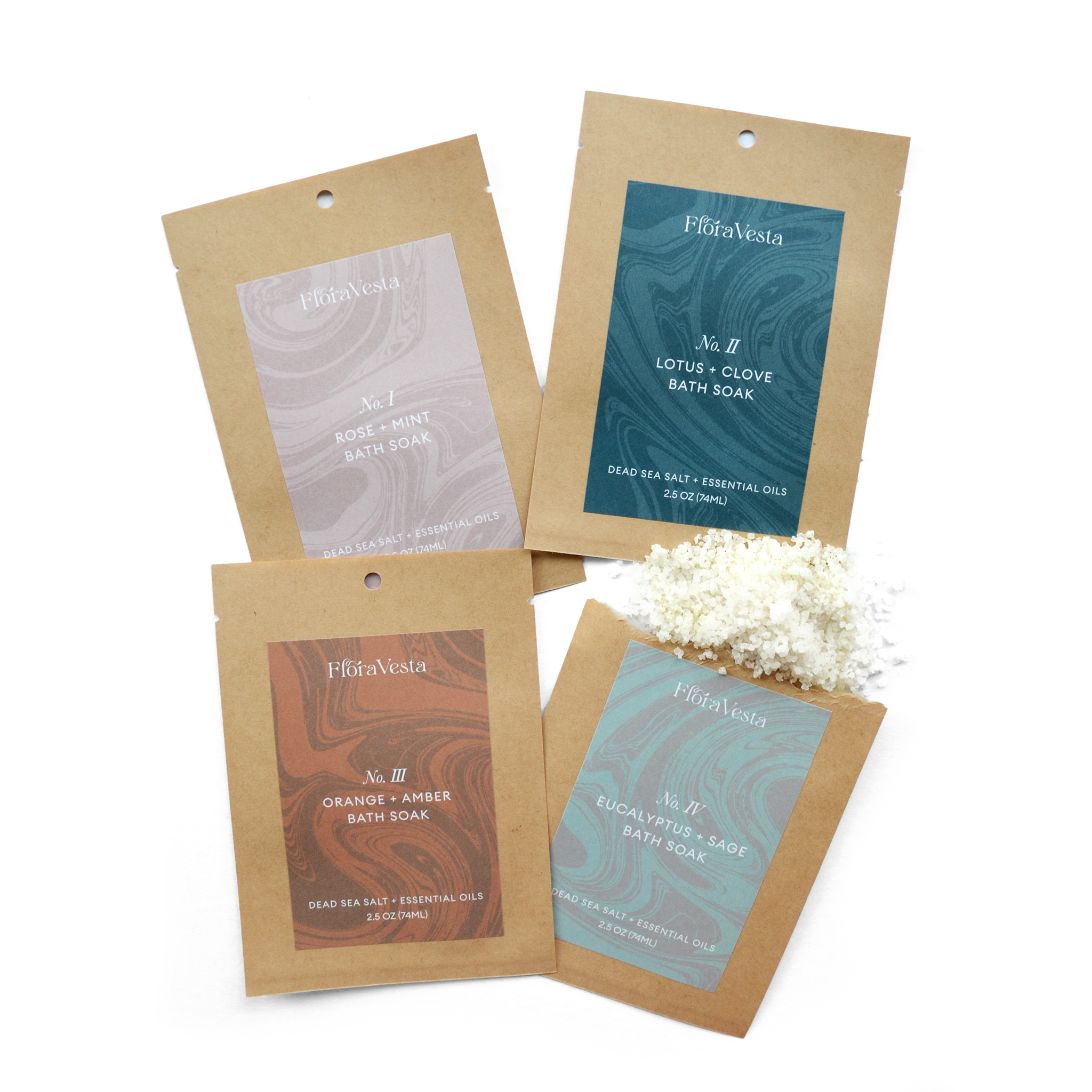 No. I Rose & Mint Bath Soak Sachet - Single Use