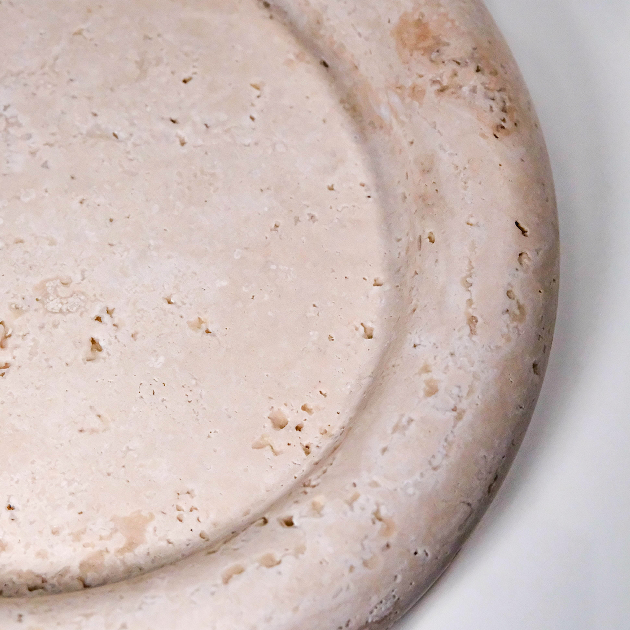 Travertine Halo Stone Dish